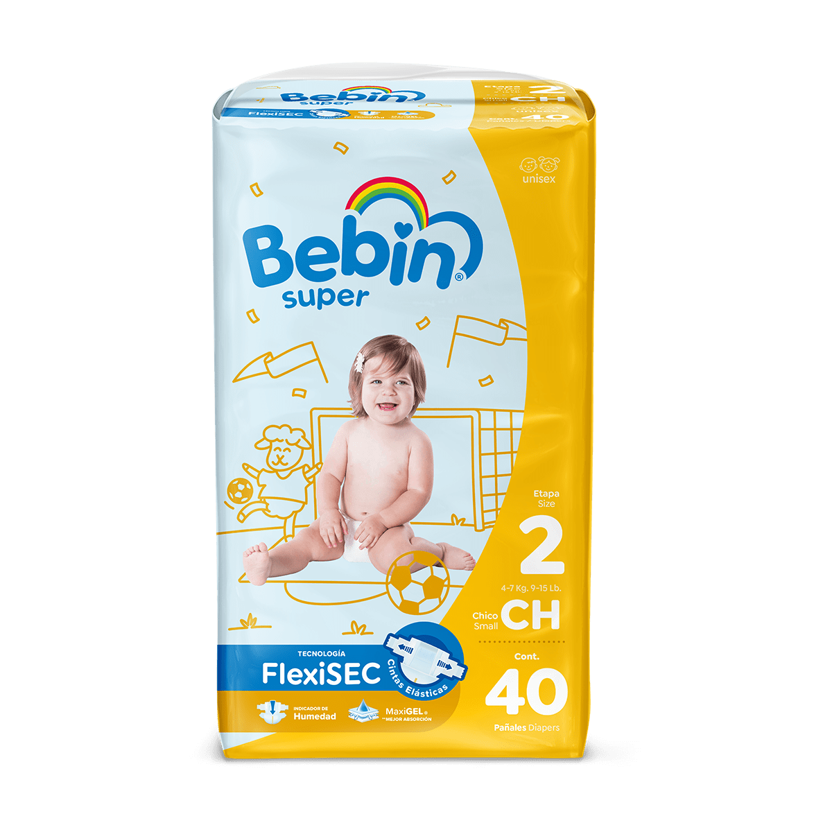 Pañal Bebin Super<br> Pequeño (De 8-13 lbs)