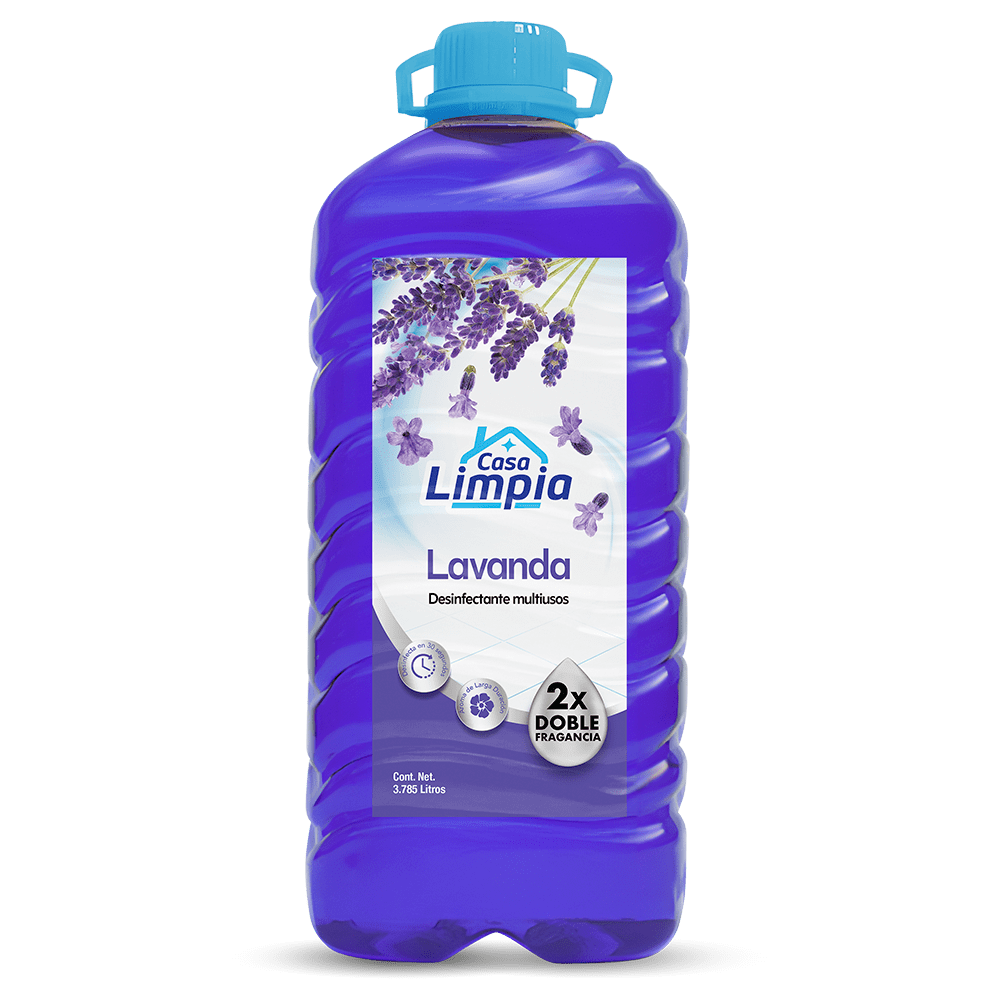 Desinfectante Lavanda Doble Fragancia <br>4 Botellas x 1 Galón​