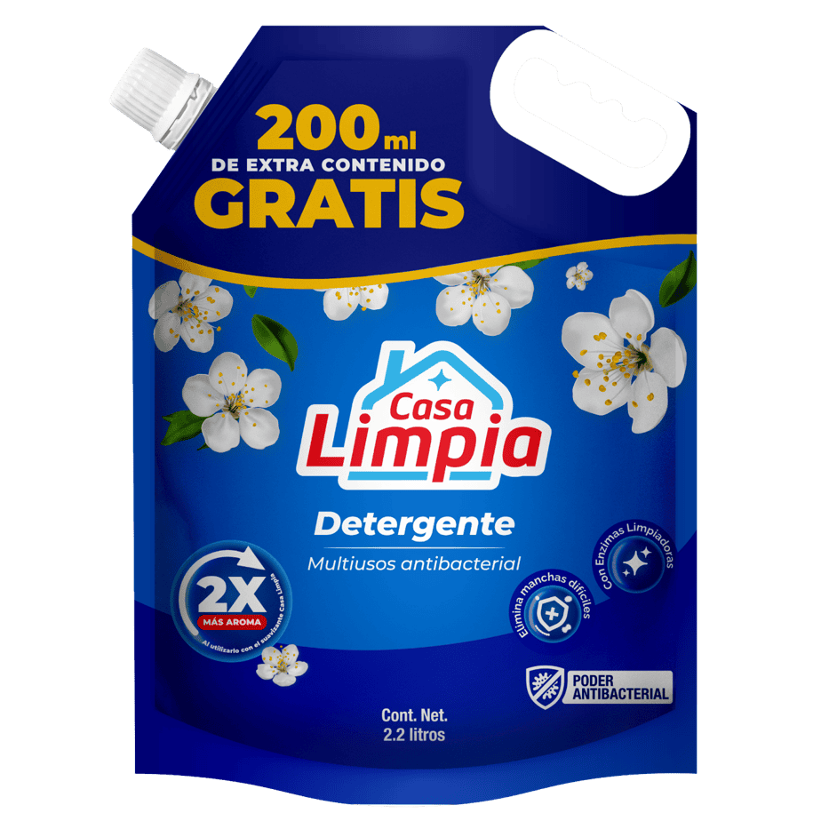 Detergente Antibacterial <br>Doy Pack 2.2L​