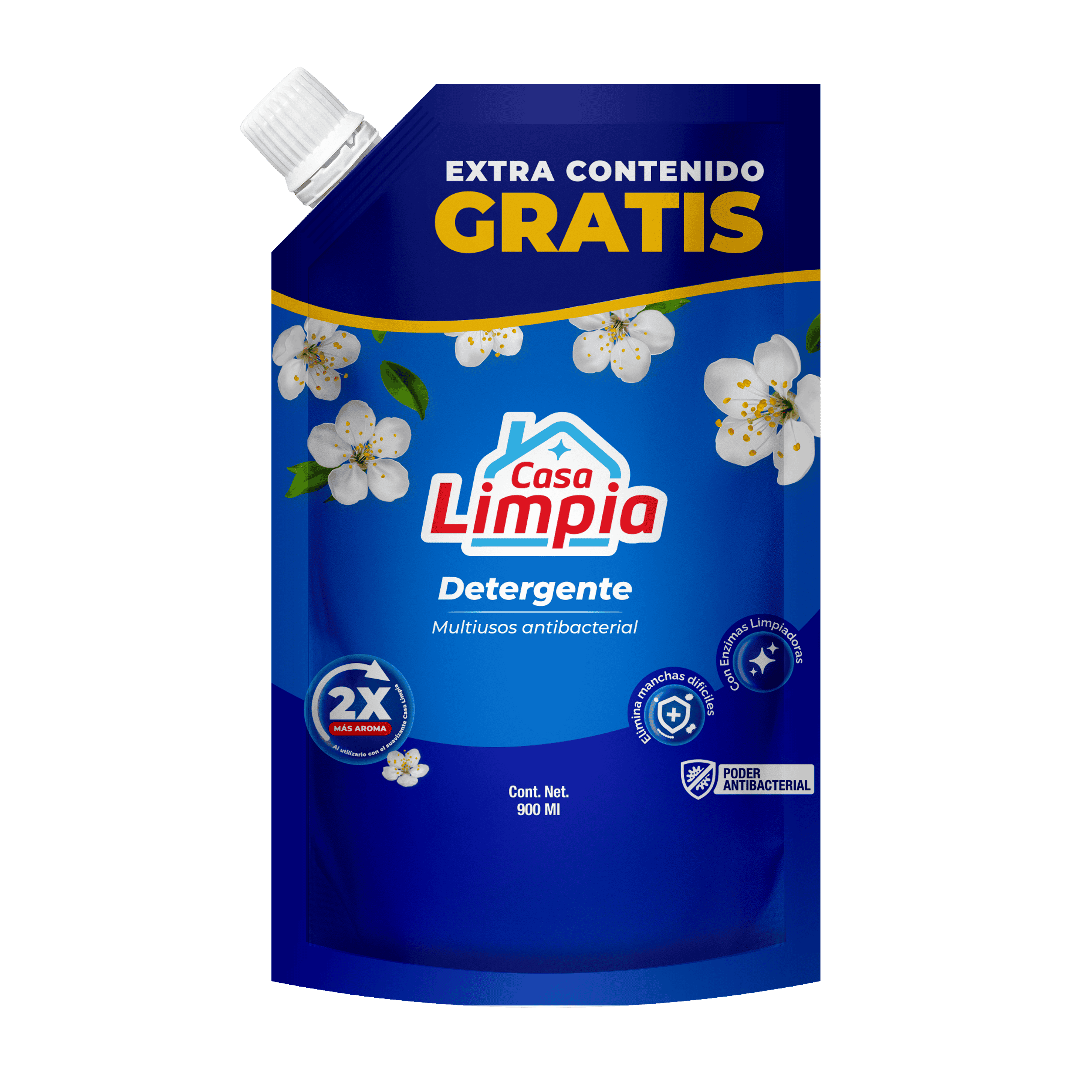 Detergente Antibacterial <br>Doy Pack 750ml