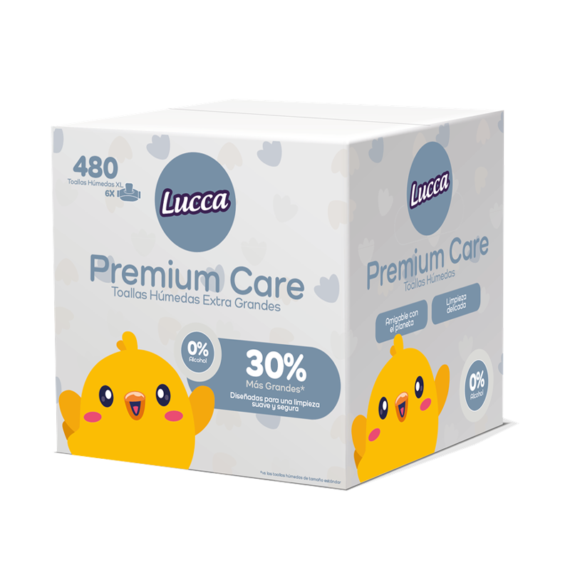 Toallas Húmedas Lucca Premium Care Extra Grande x 480un​